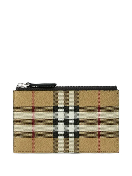  Burberry Checkered Cardholder - Neutrals 