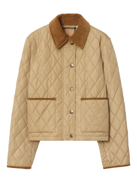  Burberry Cropped Quilted Jacket - Neutrals 