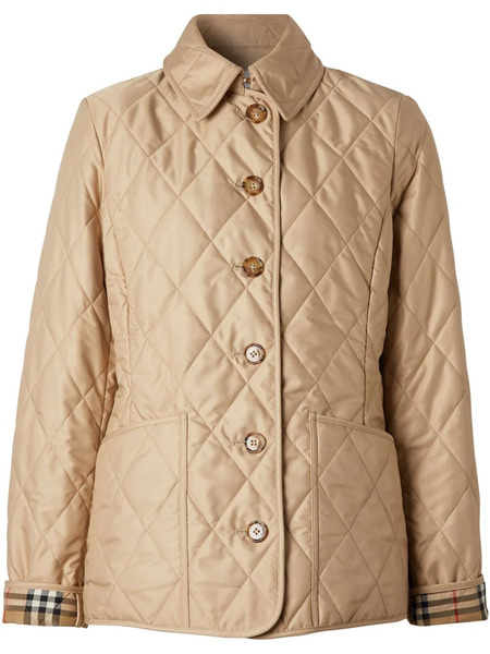  Burberry Diamond-quilted Jacket - Neutrals 