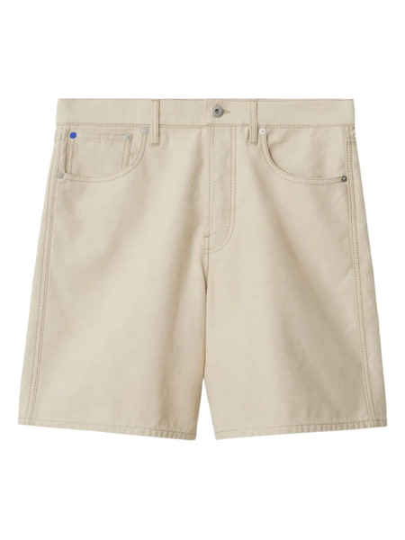  Burberry Ekd Denim Shorts - Neutrals 