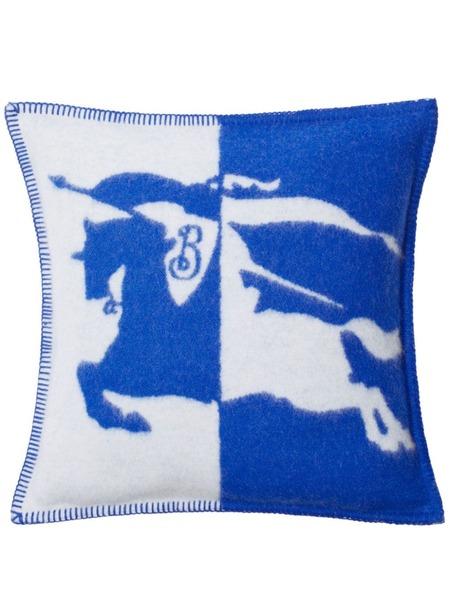  Burberry Ekd-jacquard Wool Cushion - Blue 