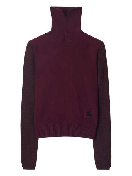  Burberry Ekd-patch Roll-neck Sweater - Red 