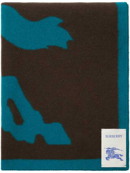  Burberry Ekd Wool Blanket (200cm X 135cm) - Brown 