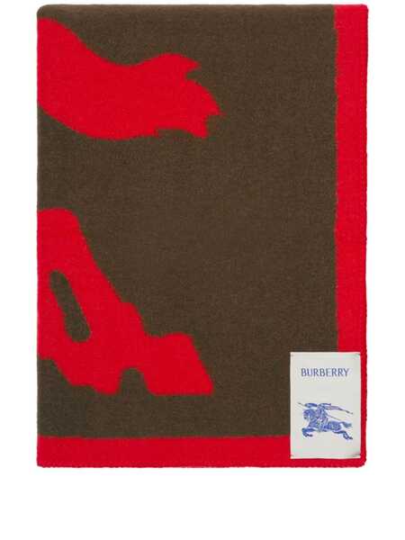 Burberry Ekd Wool Blanket (200cm X 135cm) - Green 