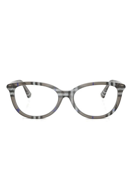  Burberry Eyewear Check-pattern Frames - Grey 