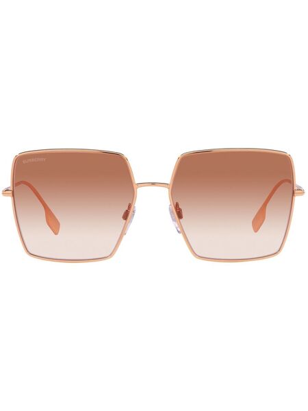  Burberry Eyewear Daphne Square-frame Sunglasses - Gold 