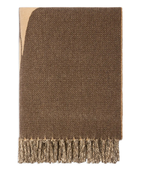  Burberry Fringed-edge Blanket - Brown 
