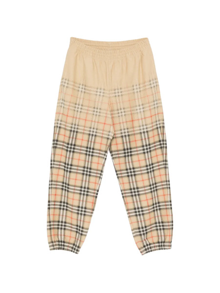  Burberry Gradient Check Track Pants - Neutrals 