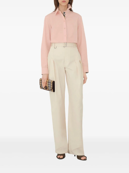  Burberry Highlands Chain-strap Wallet​ - Neutrals 