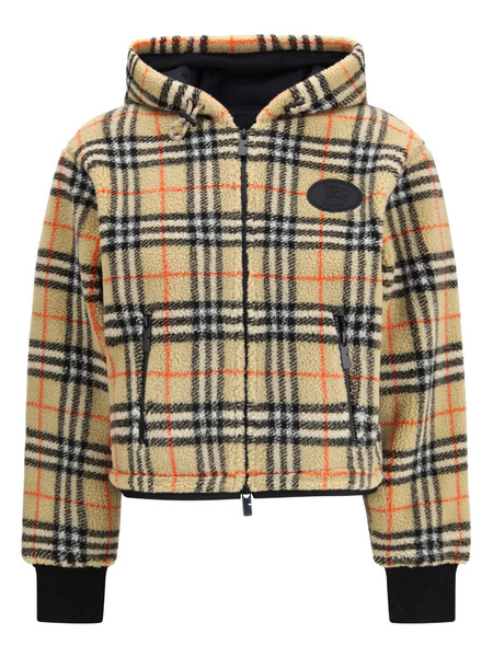  Burberry Hooded Check-pattern Jacket - Neutrals 