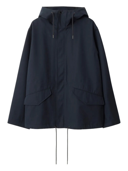  Burberry Hooded Oversized Jacket - Blue 