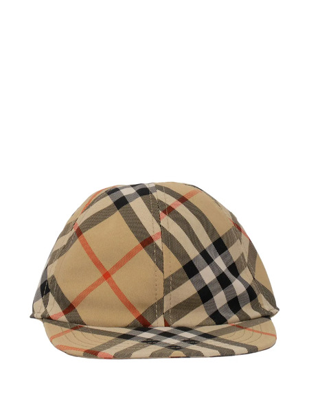  Burberry Kids Check-pattern Baseball Hat - Neutrals 