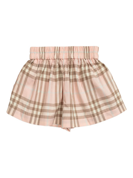  Burberry Kids Check-pattern Shorts - Pink 