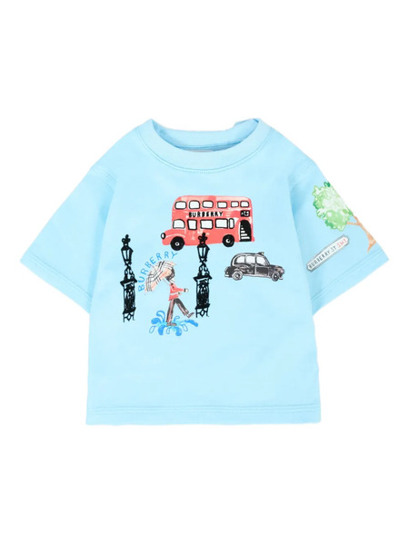  Burberry Kids London-scene Short-sleeve T-shirt - Blue 