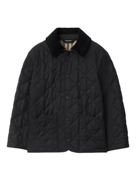  Burberry Kids Quilted Jacket - Blue 