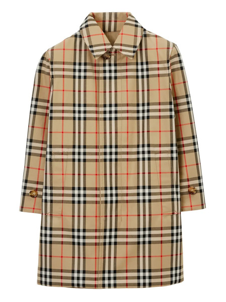  Burberry Kids Reversible Check-print Coat - Neutrals 