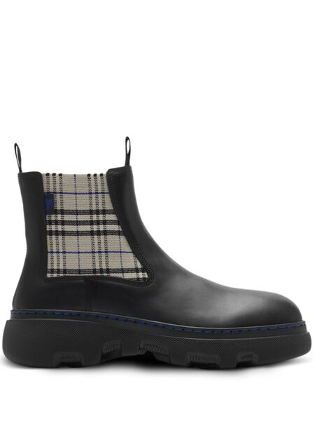  Burberry Leather Chelsea Boots - Black 