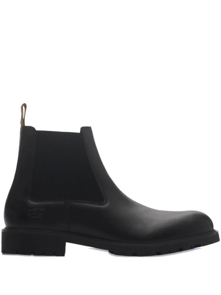  Burberry Leather Chelsea Boots - Black 