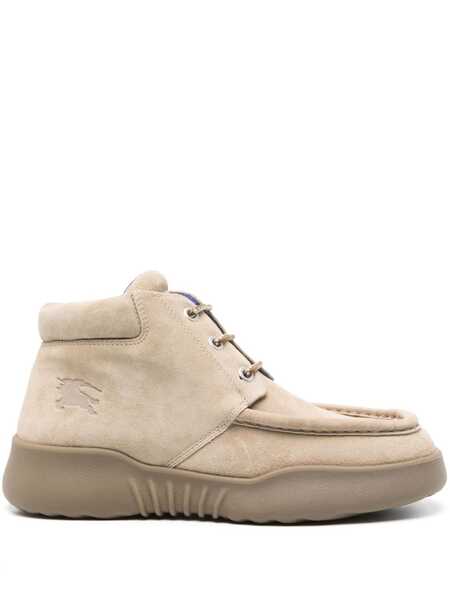  Burberry Log High Boots - Neutrals 
