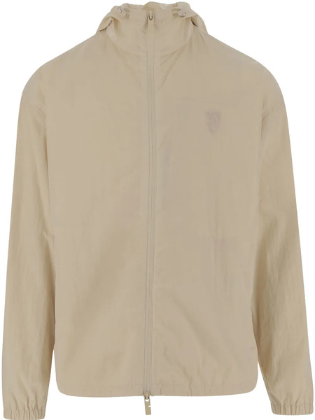  Burberry Logo-embroidered Jacket - Neutrals 