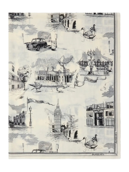  Burberry London Landmarks Scarf - Neutrals 