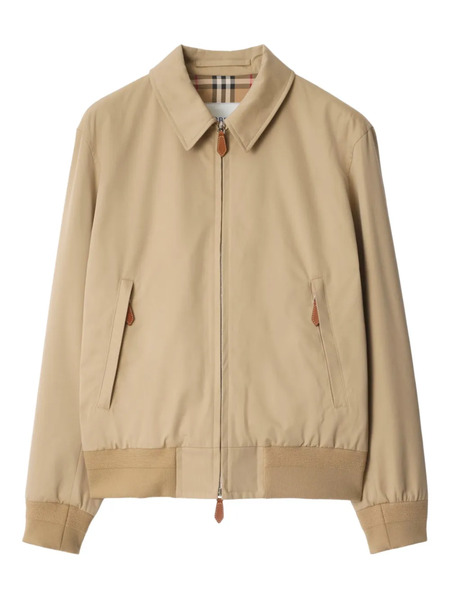  Burberry Long-sleeve Collared Jacket - Neutrals 