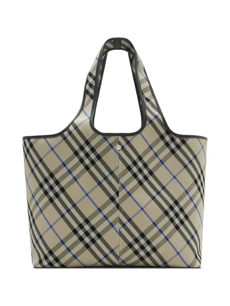  Burberry Medium Check Tote Bag - Neutrals 