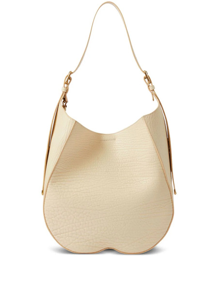  Burberry Medium Chess Leather Shoulder Bag - Neutrals 