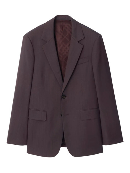  Burberry Notch-lapel Single-breasted Blazer - Purple 