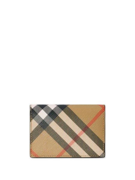  Burberry Nova Check Bi-fold Card Holder - Neutrals 