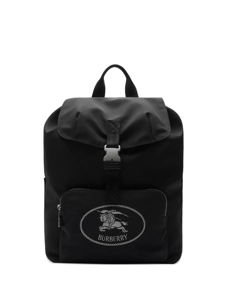  Burberry Orkney Flap Backpack - Black 