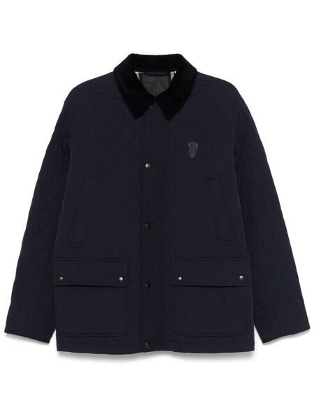  Burberry Quilted Jacket - Blue 