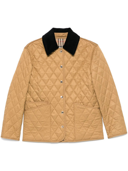  Burberry Quilted Jacket - Brown 