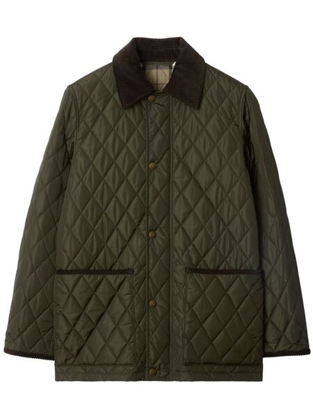  Burberry Quilted Jacket - Green 