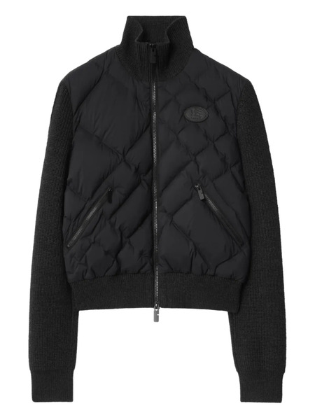  Burberry Quilted Wool-blend Jacket - Black 