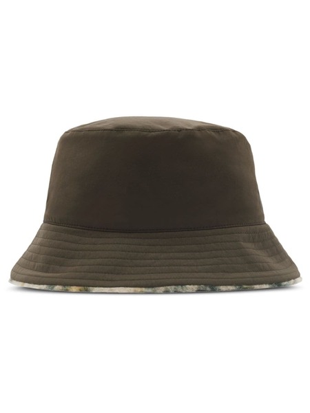  Burberry Reversible Check Fleece Bucket Hat - Neutrals 