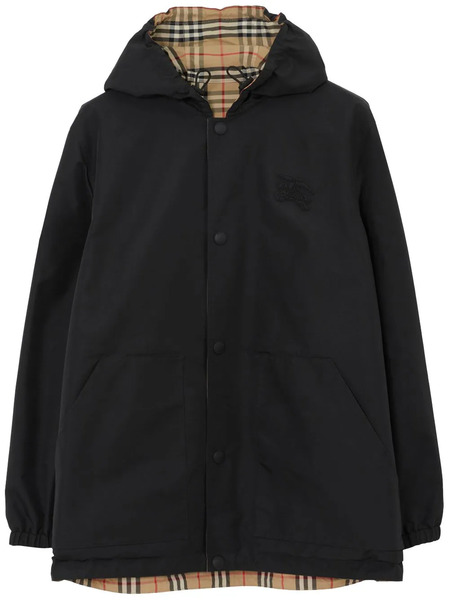  Burberry Reversible Check Jacket - Black 