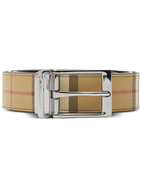  Burberry Reversible Checked Belt - Neutrals 
