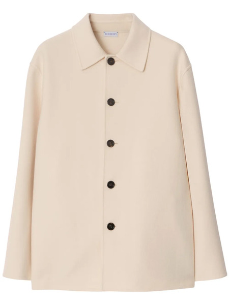  Burberry Single-breasted Wool Jacket - Neutrals 
