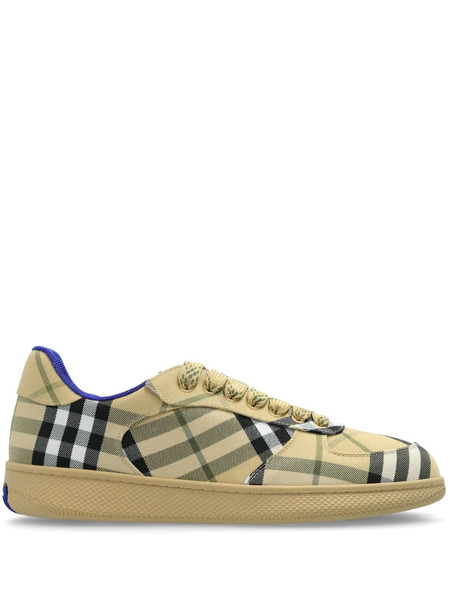 Burberry Tartan Pattern Trainers - Neutrals 