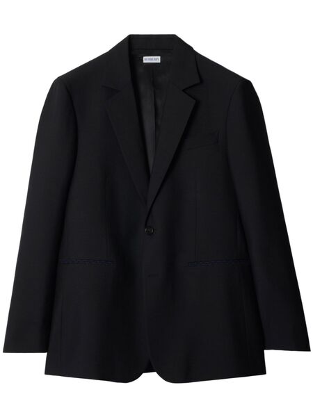  Burberry Wool Blazer - Black 
