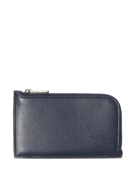  Burberry Zip Leather Cardholder - Blue 