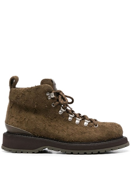  Buttero Canalone Pedula-style Leather Boots - Green 