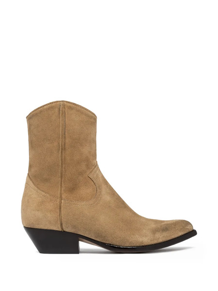  Buttero Flee Pointed-toe Zip Boots - Neutrals 