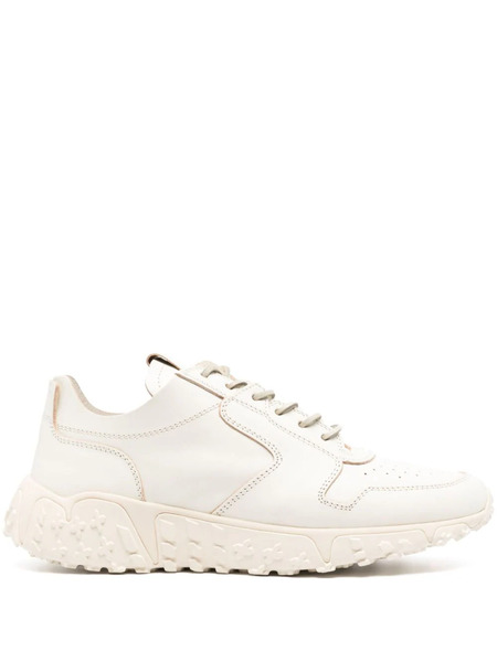  Buttero Lace-up Leather Sneakers - White 