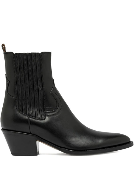  Buttero 60mm Elastic-panel Pointed-toe Ankle Boots - Black 