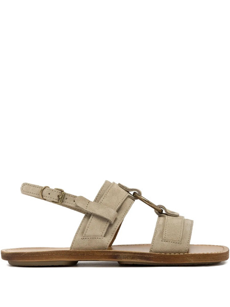  Buttero Ring-detail Sandals - Neutrals 