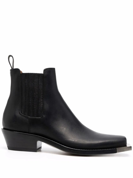  Buttero Square-toe Ankle Boots - Black 