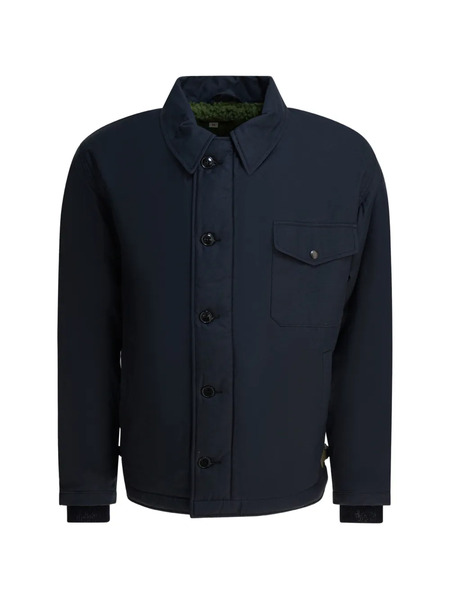  Buzz Ricksons Button Fastening Patch Pocket Jacket - Blue 