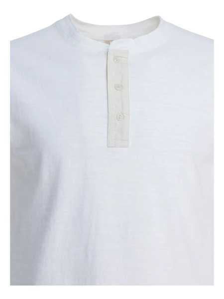  Buzz Ricksons Cotton Henley T-shirt - White 